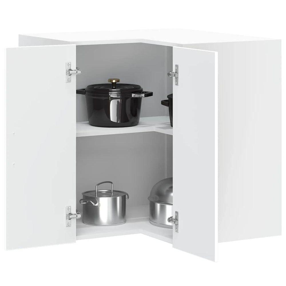 Küchen Eck-Hängeschrank, Weiß