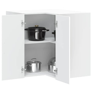 Küchen Eck-Hängeschrank, Weiß