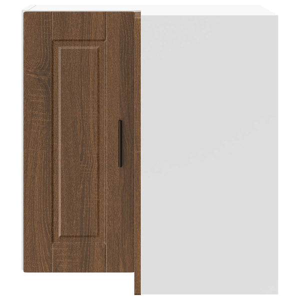 Küchen Eckhängeschrank Braun Eichenoptik