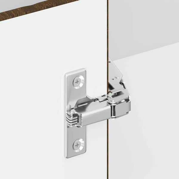 Küchen Eckhängeschrank Braun Eichenoptik