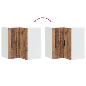 Küchen Eckhängeschrank Altholz-Optik