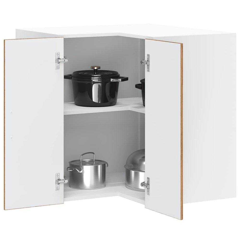 Küchen Eckhängeschrank Altholz-Optik