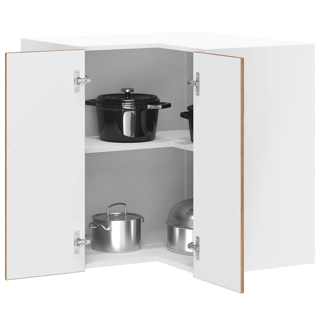 Küchen Eckhängeschrank Altholz-Optik