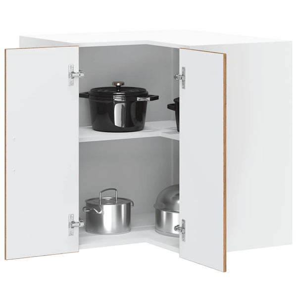 Küchen Eckhängeschrank Altholz-Optik