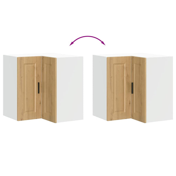 Küchen Eckhängeschrank Artisan Eiche
