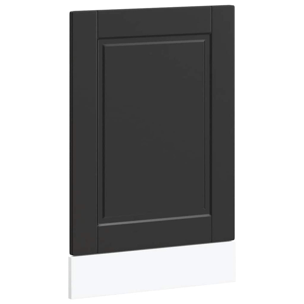 vidaXL Dishwasher Panel Porto Black 45x1.5x57 cm Engineered Wood