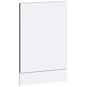 vidaXL Façade de lave-vaisselle Porto Noir 45x1,5x57 cm Bois d'ingénierie