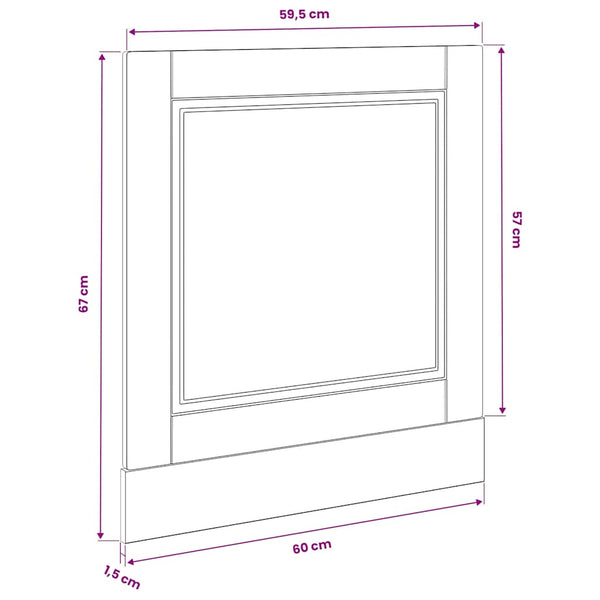 Geschirrspülerblende Porto Altholz-Optik 60 cm
