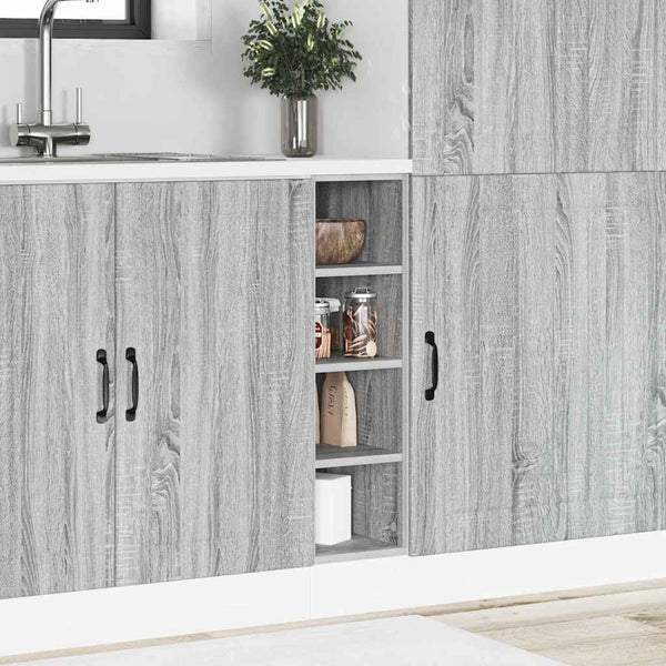 Küchen Unterschrank Riga Grau Sonoma 20x44,5x81,5 cm