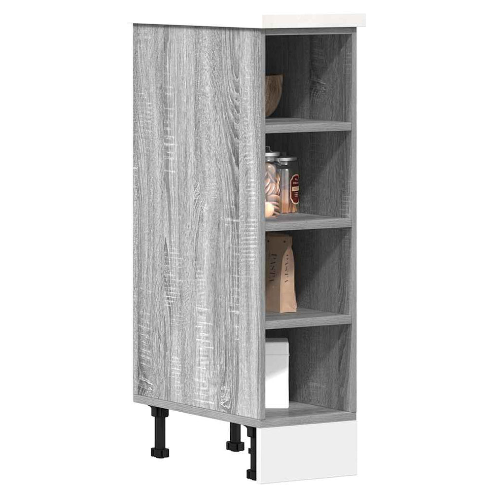 Küchen Unterschrank Riga Grau Sonoma 20x44,5x81,5 cm