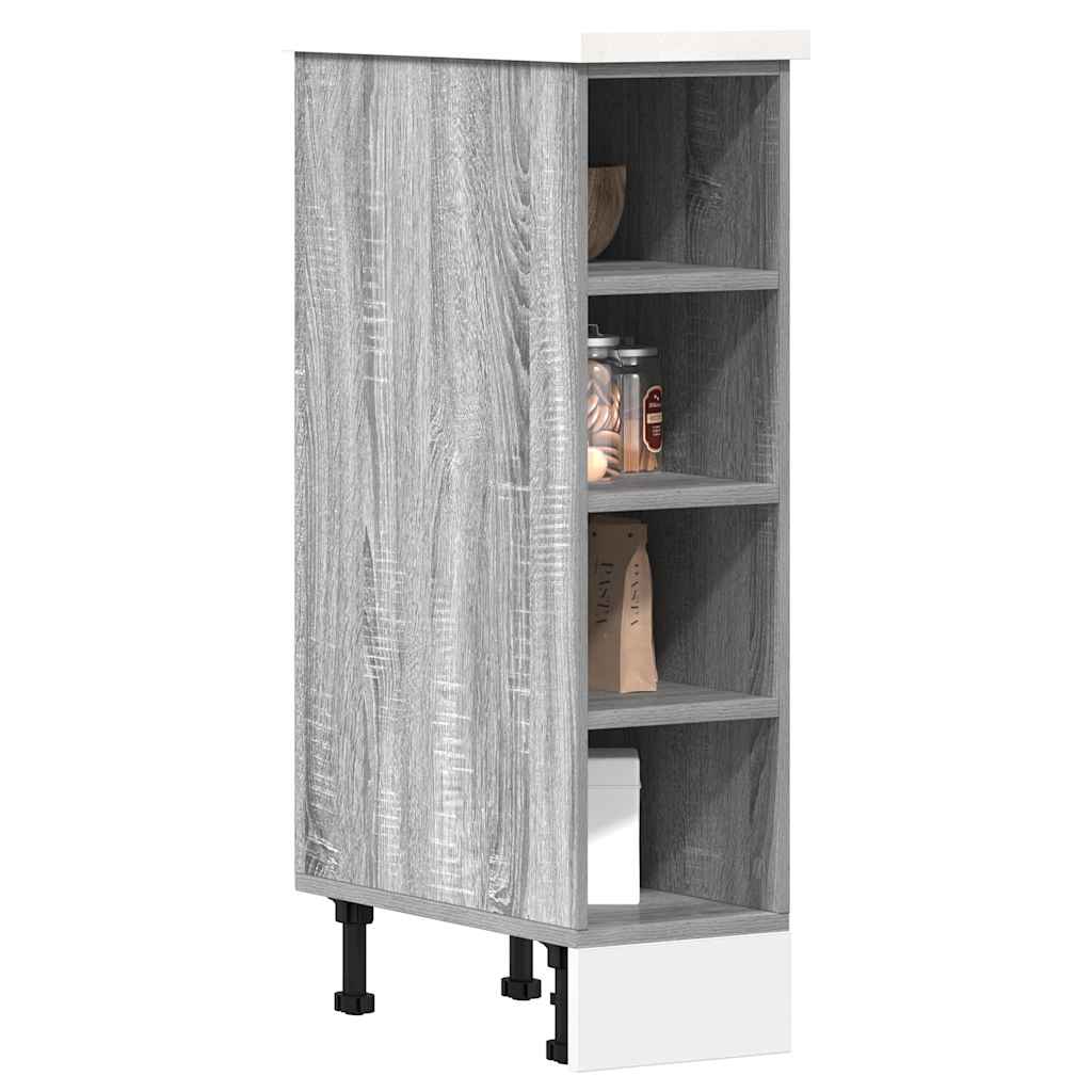 Küchen Unterschrank Riga Grau Sonoma 20x44,5x81,5 cm