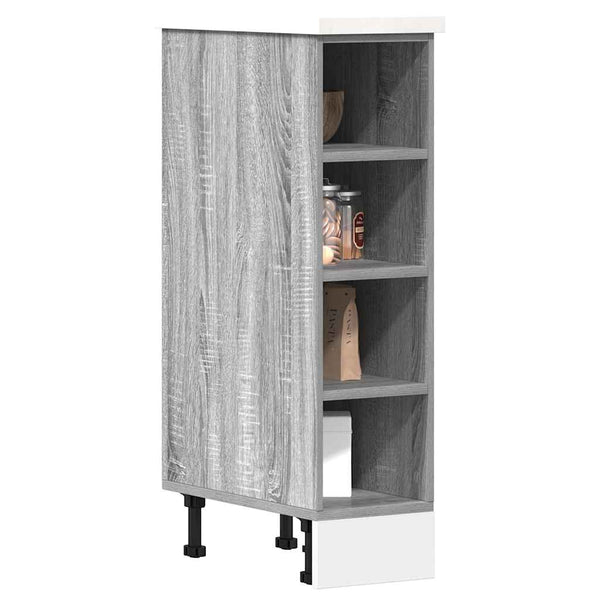 Küchen Unterschrank Riga Grau Sonoma 20x44,5x81,5 cm