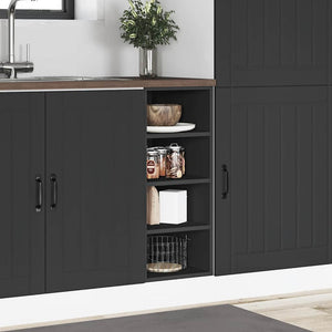 Unterschrank Riga Schwarz 30x44,5x81,5 cm