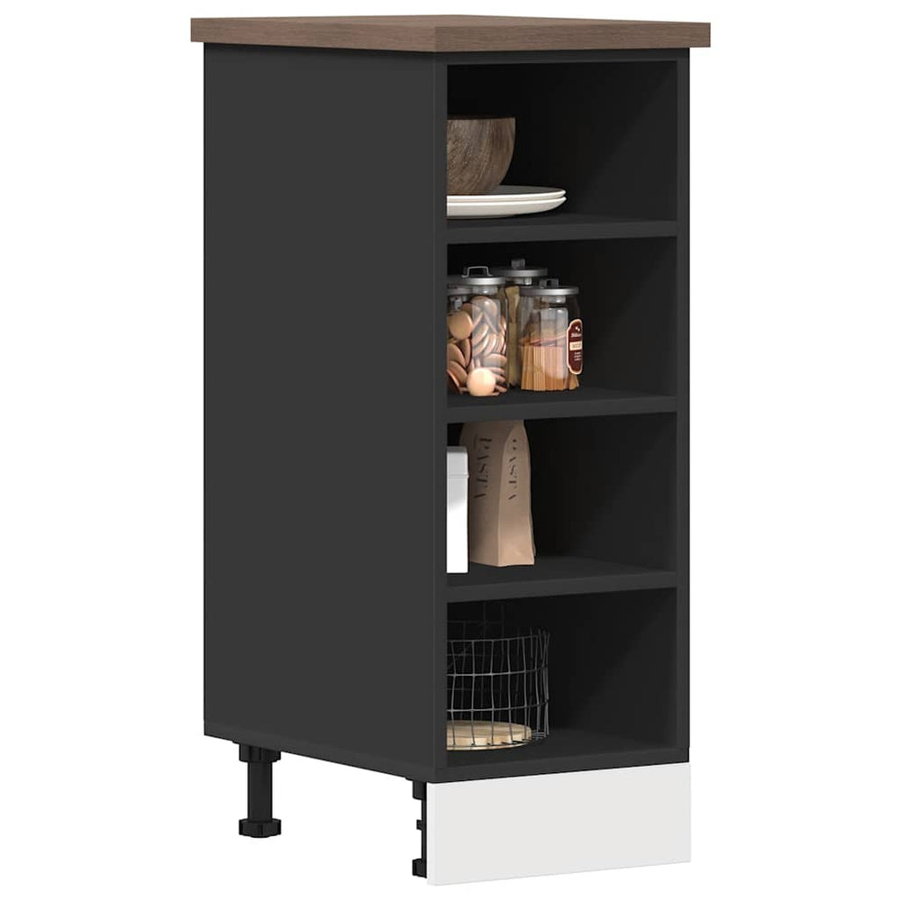 Unterschrank Riga Schwarz 30x44,5x81,5 cm