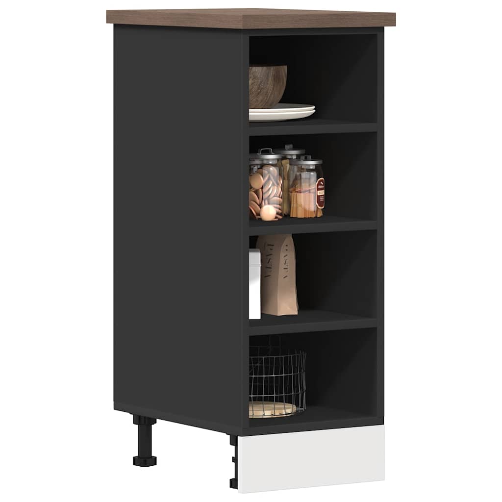 Unterschrank Riga Schwarz 30x44,5x81,5 cm