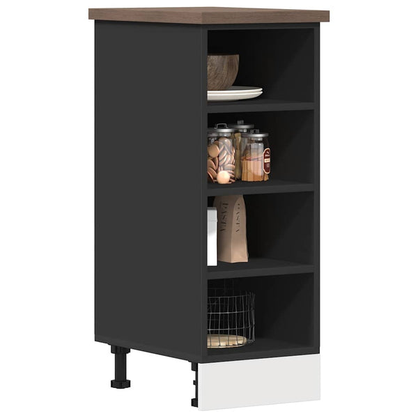 Unterschrank Riga Schwarz 30x44,5x81,5 cm