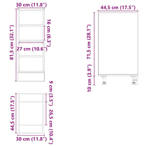 Unterschrank Riga Sonoma-Eiche 30 cm