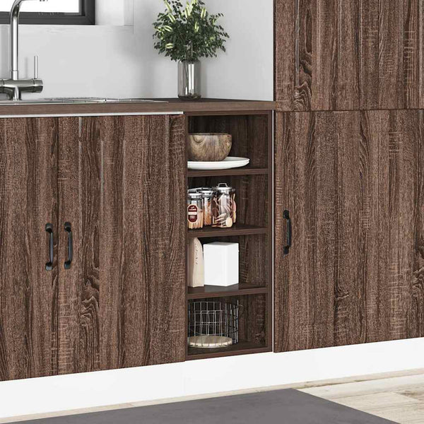 Unterschrank Riga Braun Eichen-Optik 30 cm