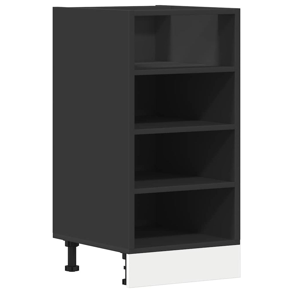 Schwarzer Unterschrank Riga 40 cm