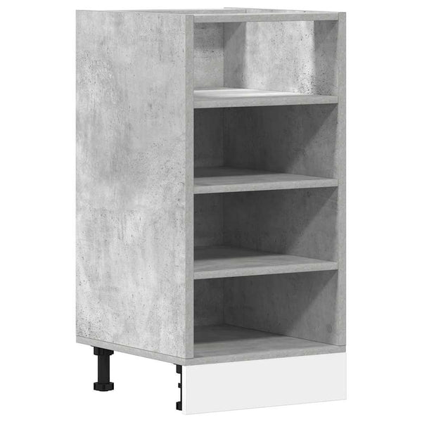 vidaXL Meuble bas Riga gris béton 40x44,5x81,5 cm, bois d'ingénierie