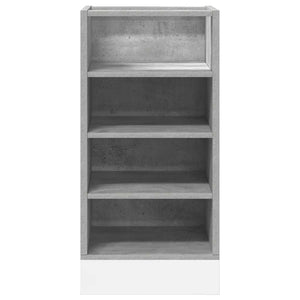 vidaXL Meuble bas Riga gris béton 40x44,5x81,5 cm, bois d'ingénierie