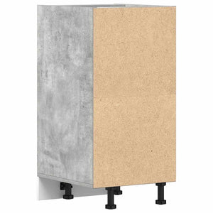 vidaXL Meuble bas Riga gris béton 40x44,5x81,5 cm, bois d'ingénierie