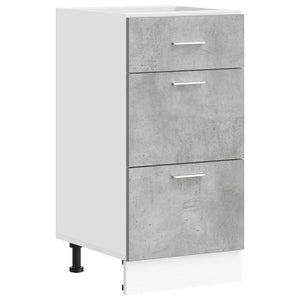 vidaXL Meuble bas Lyon gris béton 40x46x81,5 cm bois d'ingénierie