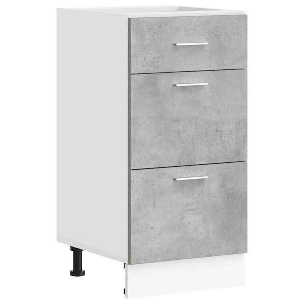 vidaXL Meuble bas Lyon gris béton 40x46x81,5 cm bois d'ingénierie