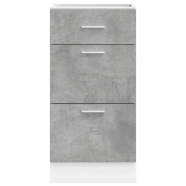 vidaXL Meuble bas Lyon gris béton 40x46x81,5 cm bois d'ingénierie