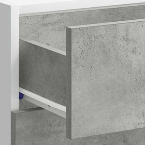 vidaXL Meuble bas Lyon gris béton 40x46x81,5 cm bois d'ingénierie