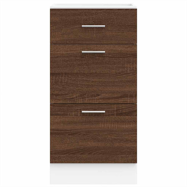 Unterschrank Lyon Braun Eichenoptik 40 cm