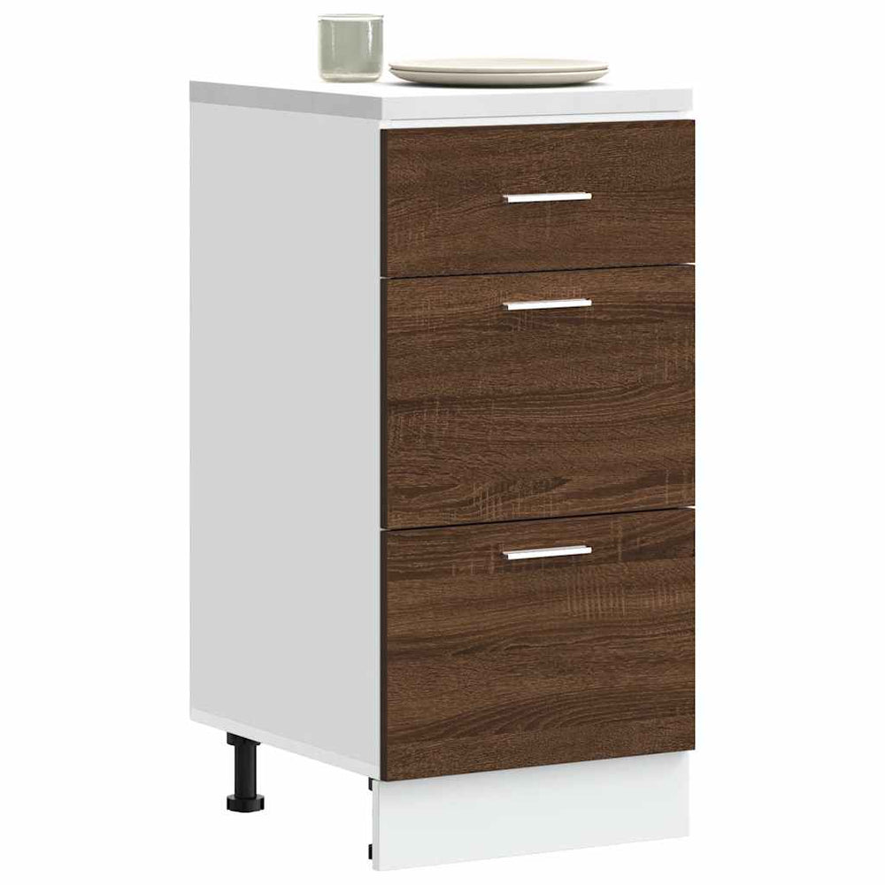 Unterschrank Lyon Braun Eichenoptik 40 cm