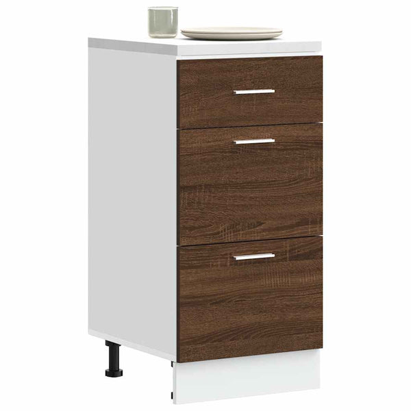 Unterschrank Lyon Braun Eichenoptik 40 cm