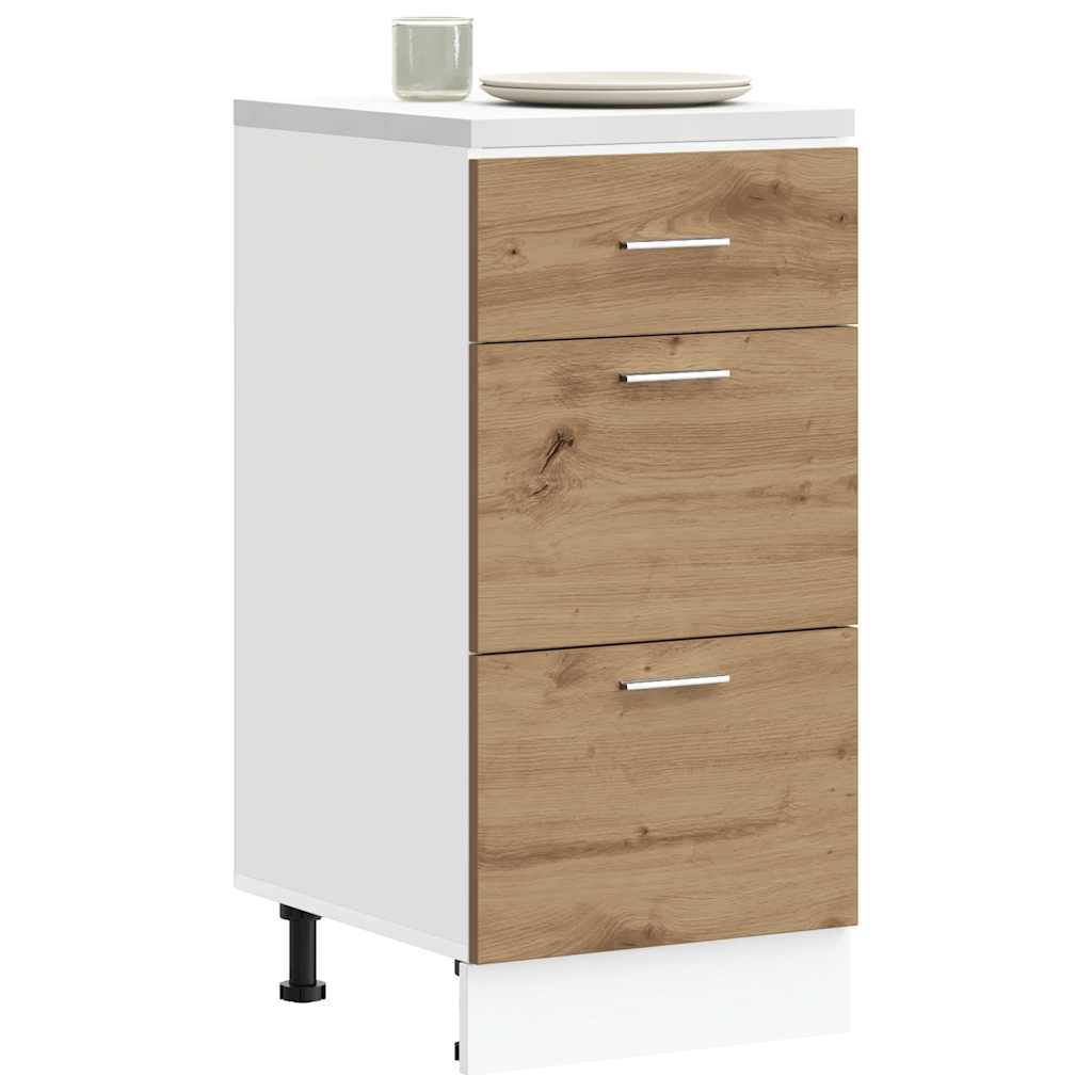 Unterschrank Lyon Artisan Eiche 40 cm