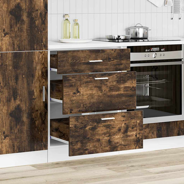 Küchenunterschrank Lyon Räuchereiche