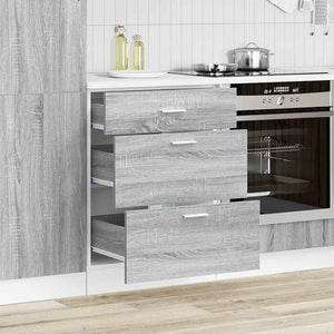Küchenunterschrank Lyon Grau Sonoma Holz