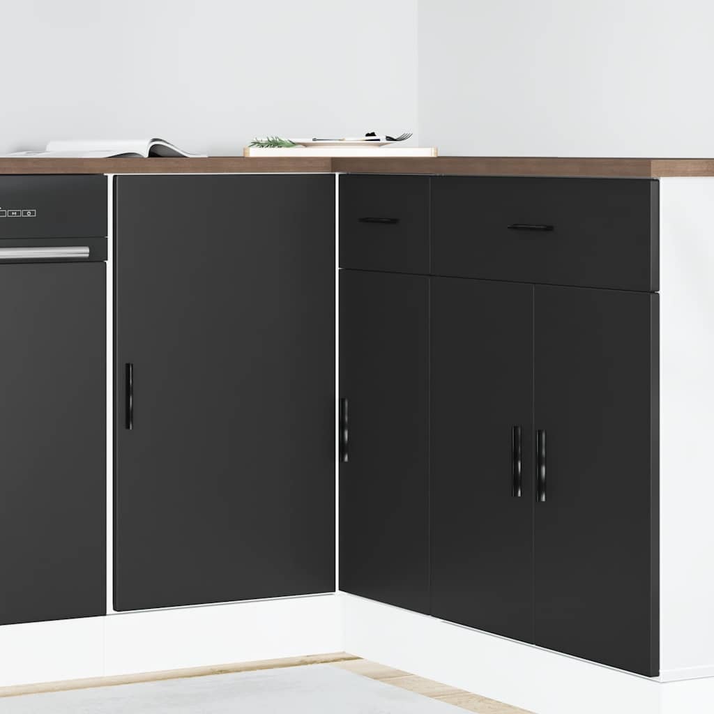 Küchenunterschrank Lyon Schwarz