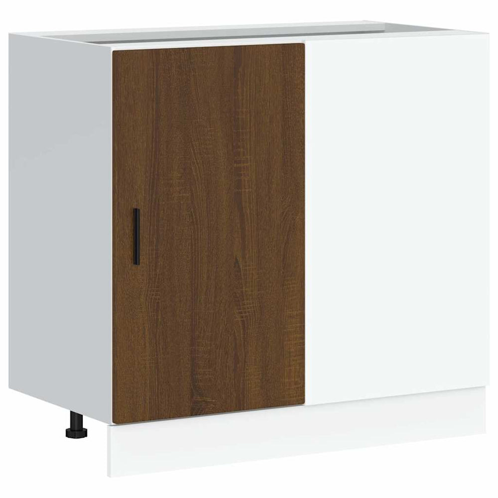 Küchenunterschrank Lyon Braun Eichenoptik