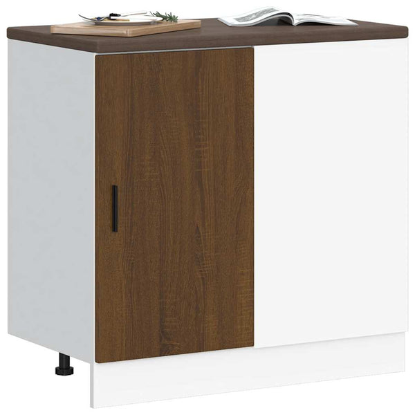 Küchenunterschrank Lyon Braun Eichenoptik