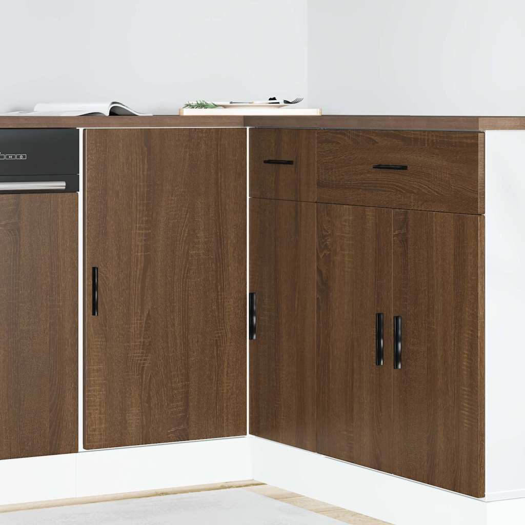 Küchenunterschrank Lyon Braun Eichenoptik