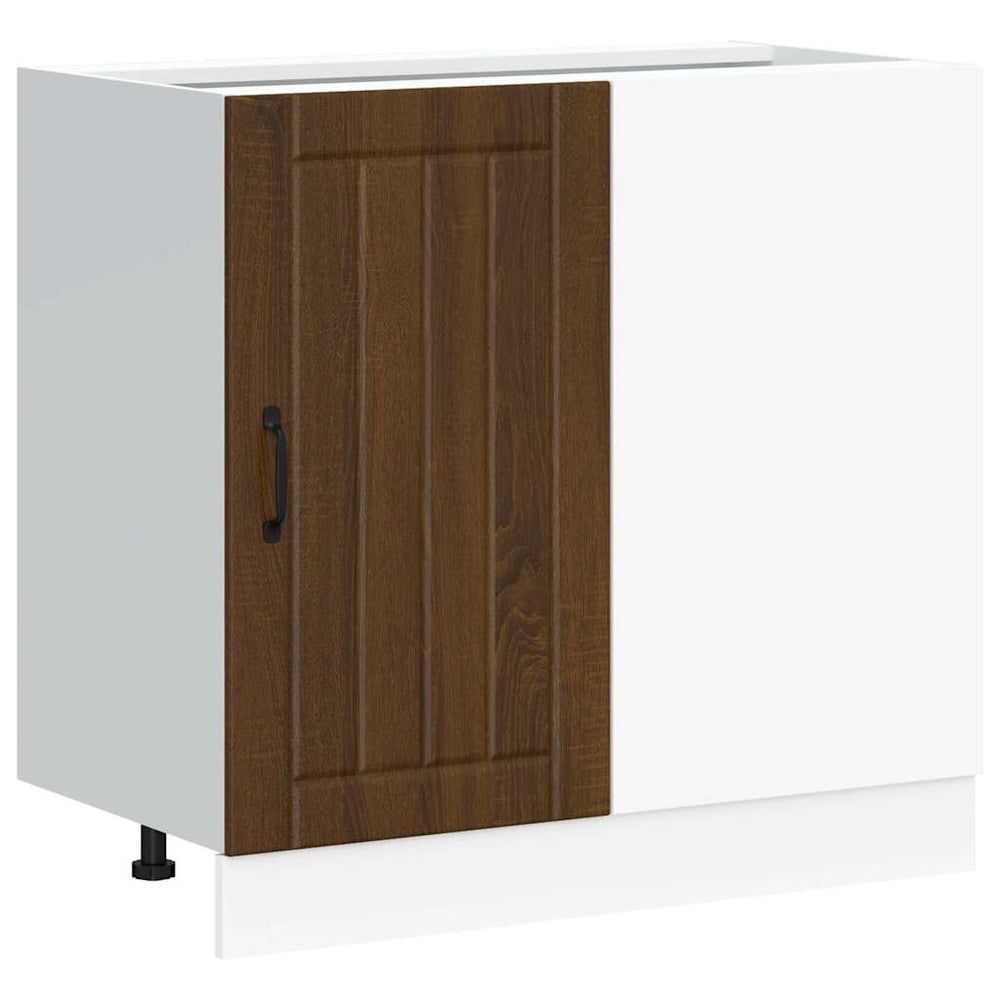Küchenunterschrank Lucca Eichenoptik Braun