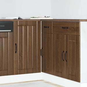 Küchenunterschrank Lucca Eichenoptik Braun
