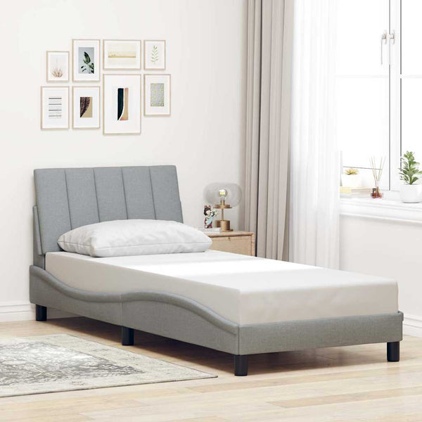 Bettgestell Hanko Hellgrau 80x200 cm