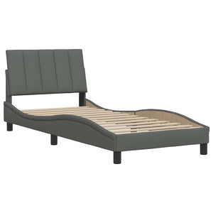 Bettgestell Hanko Dunkelgrau 80x200 cm