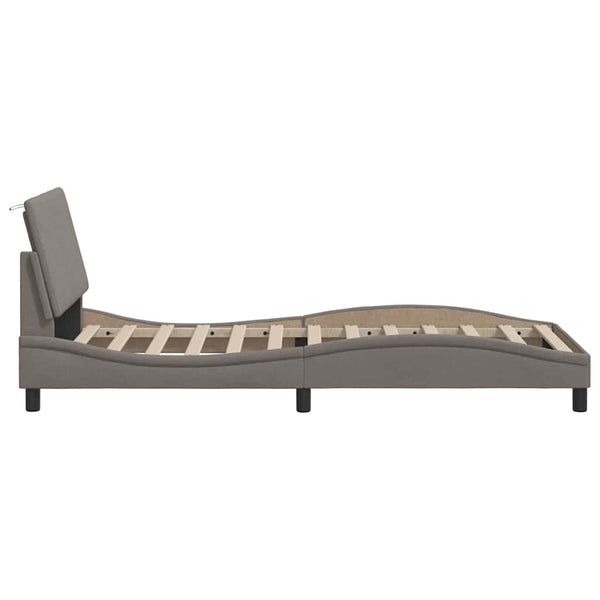 Bettgestell Hanko Taupe 80x200 cm