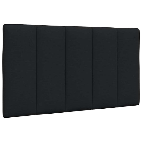 Schwarzes Stoff-Bettgestell 90x190 cm