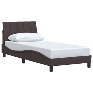 Bettgestell Dunkelbraun 90x190 cm Stoff