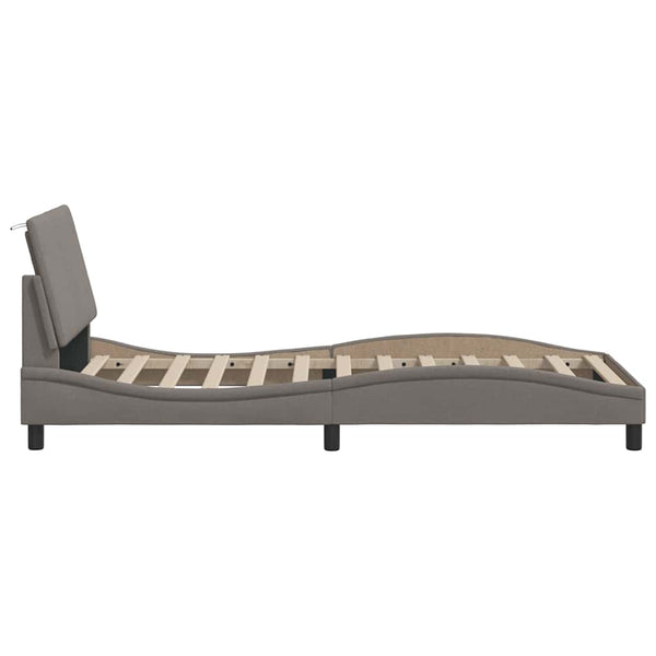Bettgestell Hanko Taupe 90x190 cm