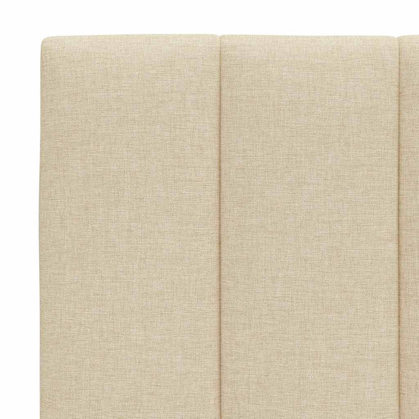 Bettgestell Creme 90x190 cm Stoff