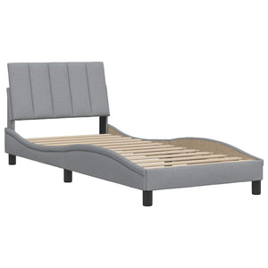 Bettgestell Hanko Hellgrau 90x200 cm
